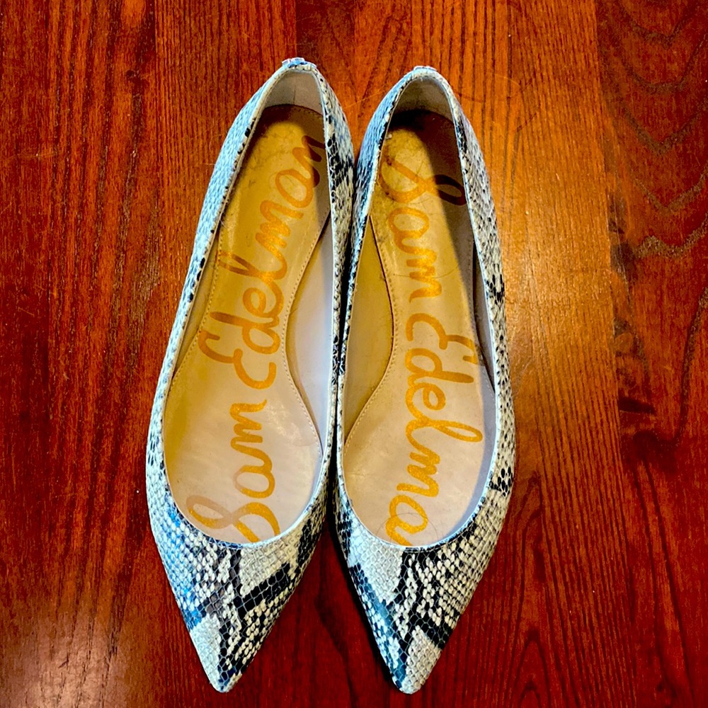 Edelman Snake Skin Flats